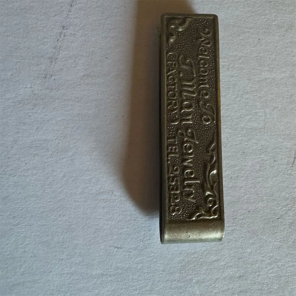 Jimmy Jewelry Vintage Thai Engraved Metal Money Clip